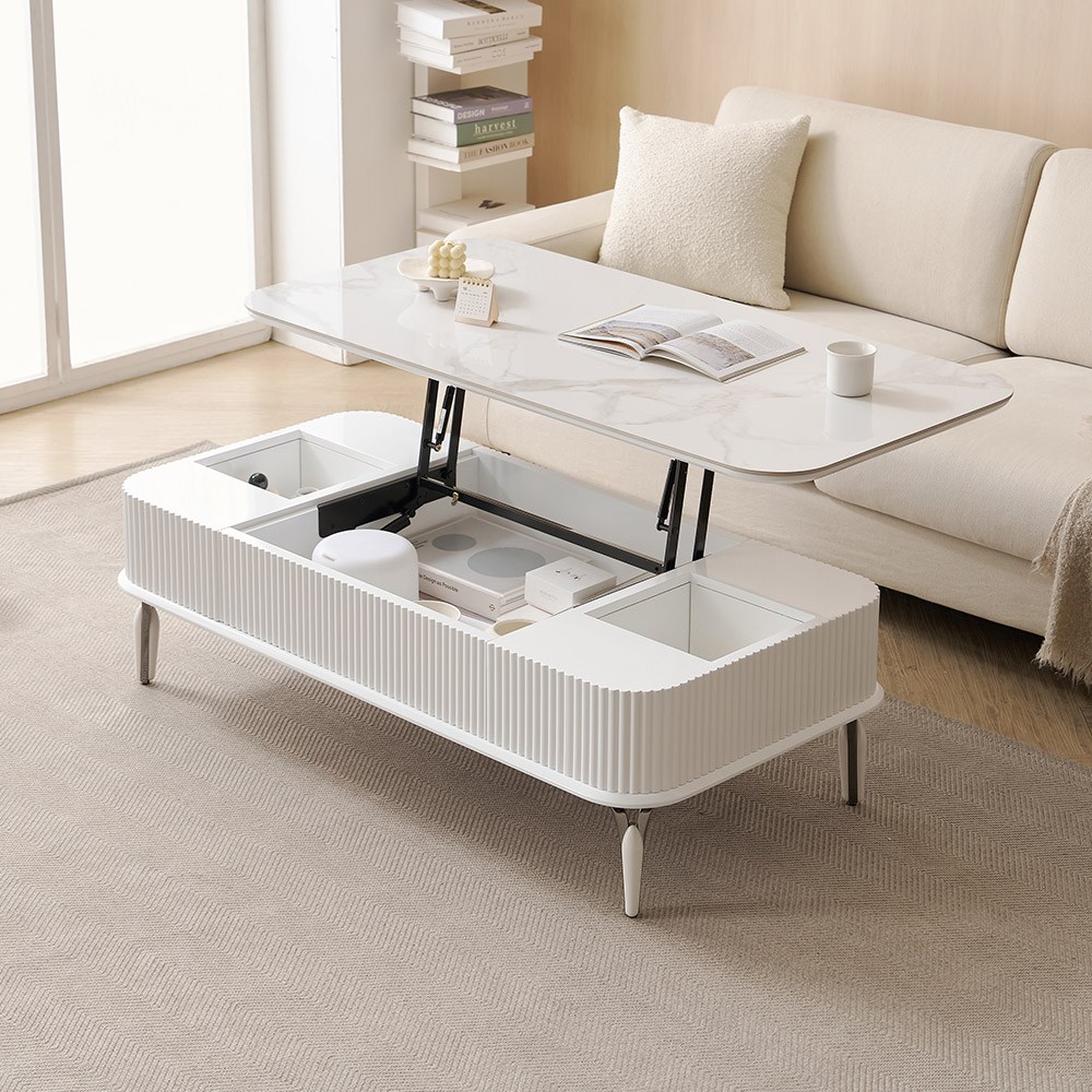 라로퍼니처 베니스 유광 1200 포세린 세라믹 리프트업 템바보드 거실 소파 테이블 협탁 275,000원