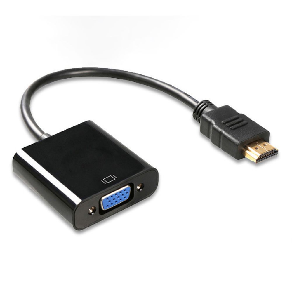 AFEELZ HDMI to VGA RGB 모니터 영상 컨버터 변환기 젠더 케이블 외장형 블랙, 1개, 단일상품 5,810원