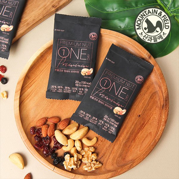 산과들에 [2월13일오전10시주문까지명절전출고]원데이프리미엄 50봉 하루견과 견과류 37,700원