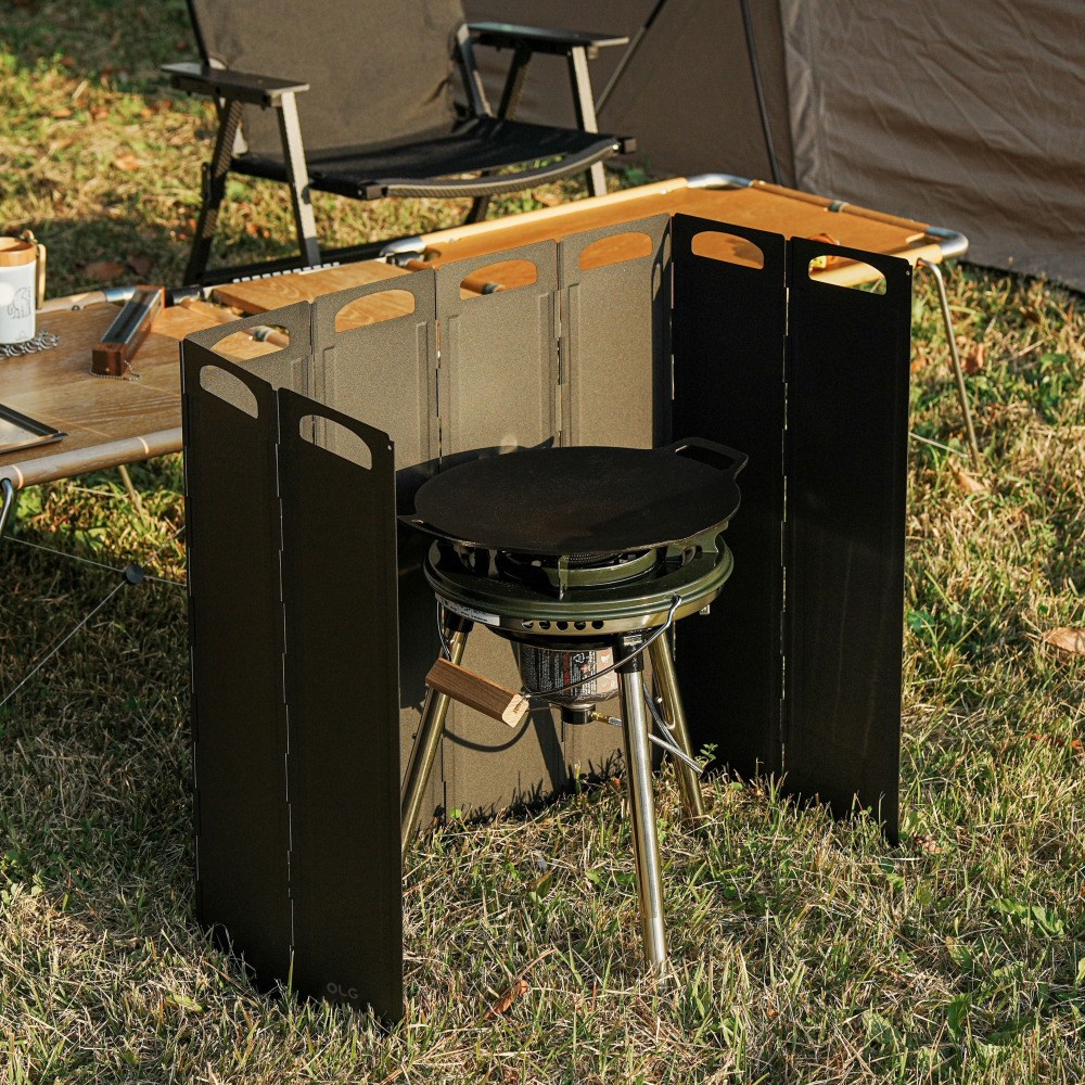 올지 캠핑 스토브 바람막이 8단 60cm 파우치포함, 1세트, 다크그레이 37,900원