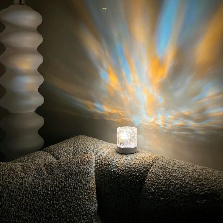 루카스 윤슬 오로라 크리스탈 인테리어 무드등, 1개 14,900원