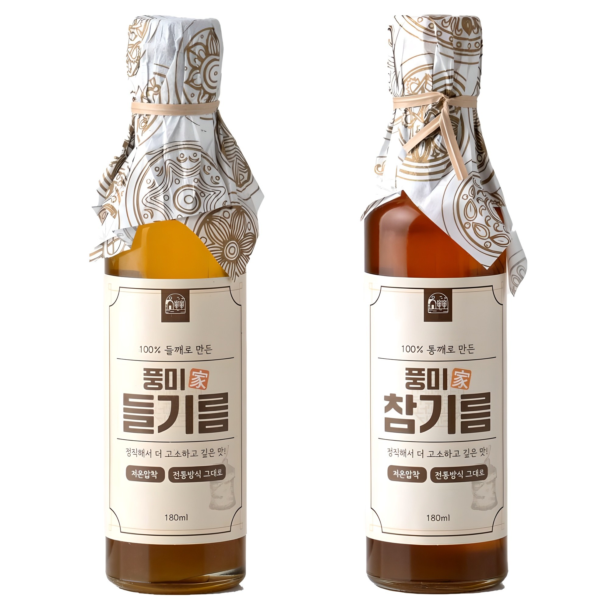 저온압착 풍미가 참기름 + 들기름 세트, 1개, 180ml 14,900원