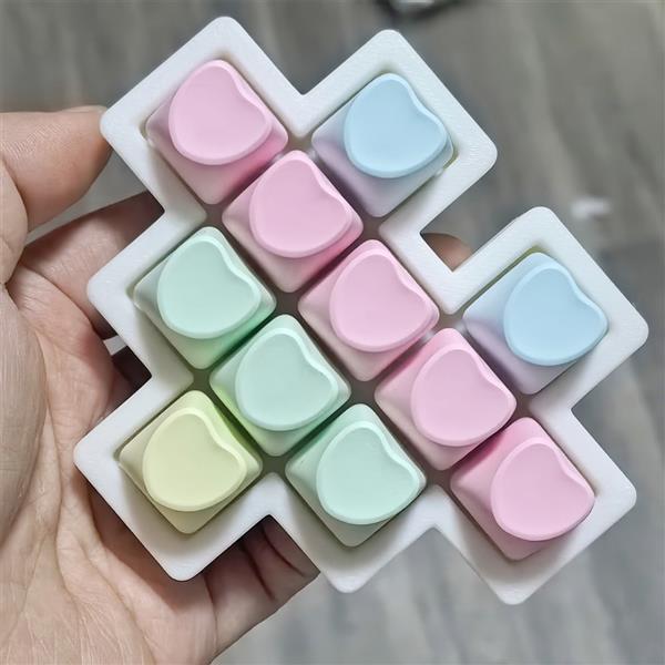 재미있는 피젯 키보드 파스텔 더블 하트 버튼 클릭커 딸깍이 톡톡이 키캡 피젯토이 스트레스해소 장난감 9,700원