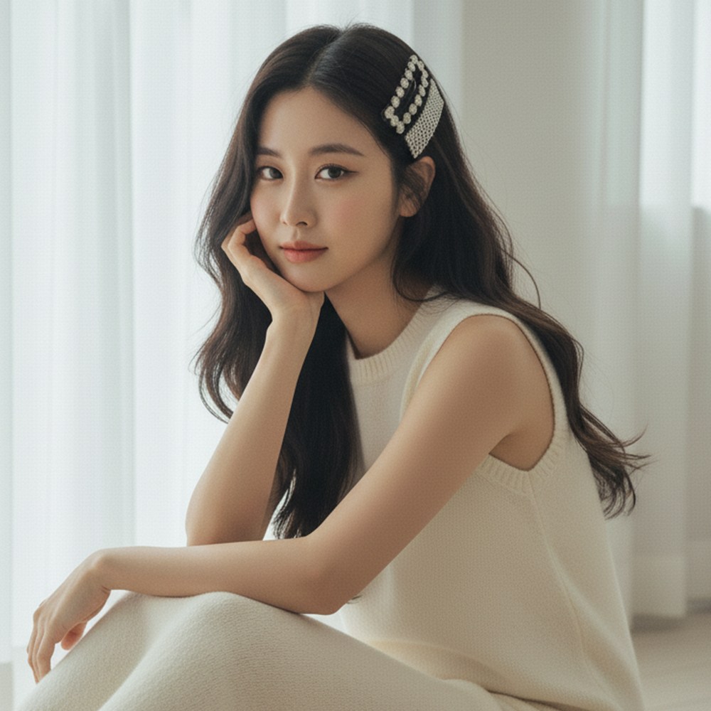 까미노루시 크리스탈 큐빅 헤어핀 세트 9,900원