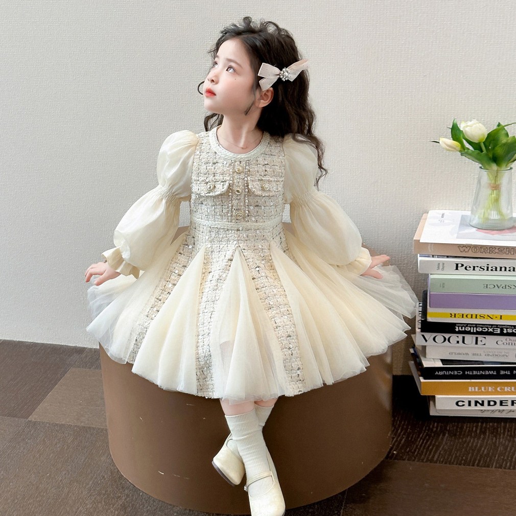 슈슈아리 밀키 크림 트위드 원피스 아동 여아 하객룩 생파 드레스 45,700원