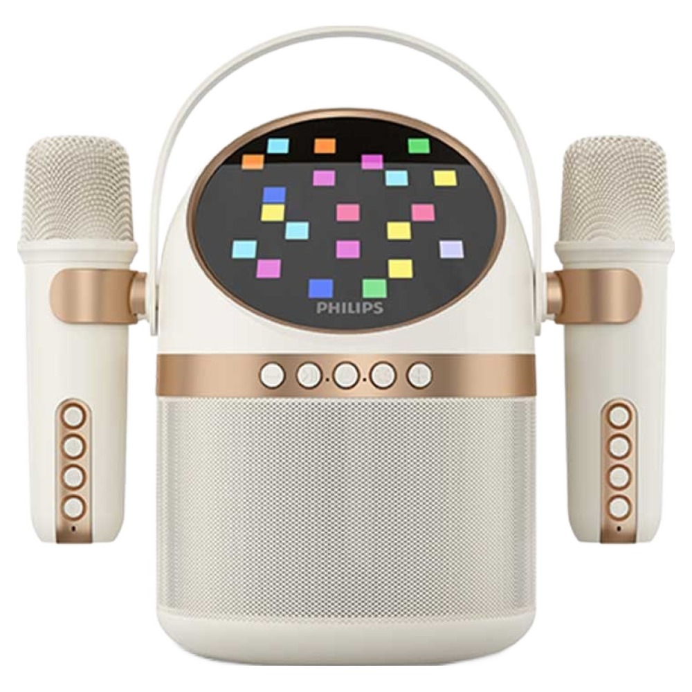 필립스 휴대용 LED 블루투스 노래방 스피커 화이트 + 마이크 2p 세트 79,000원