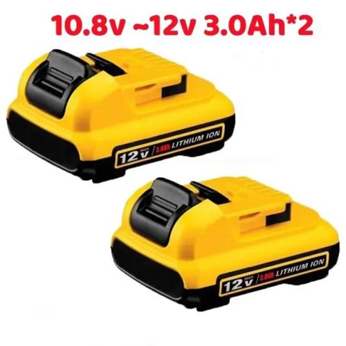 디월트 충전식 리튬 이온 배터리, DCB120, DCB123, DCB122, DCB127, DCB124, DCB121 교체용, 최대 3.0Ah, 10.8V, 12V 42,380원