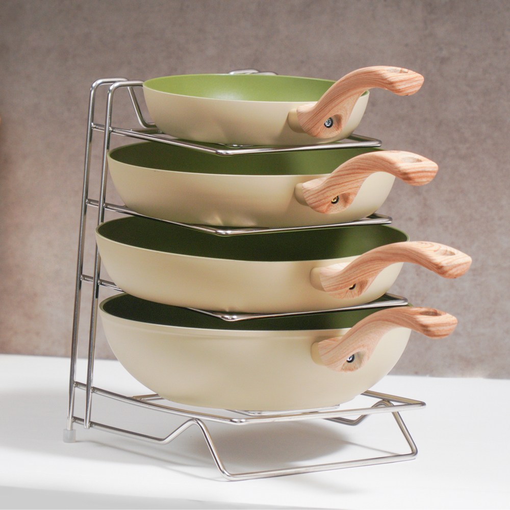 윤쓰공간 주방 싱크대정리 스텐 304 후라이팬 정리대 29,900원