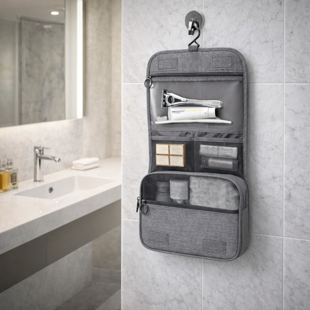 MIRRA 걸이형 건습분리 여행용 세면 파우치 대용량 욕실 수납백 12,700원