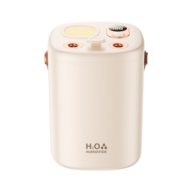 PYHO듀얼 가습기 1.2L 대용량 탁상용 사무실 무드등SPJSQ, 베이지4000mAh 29,800원