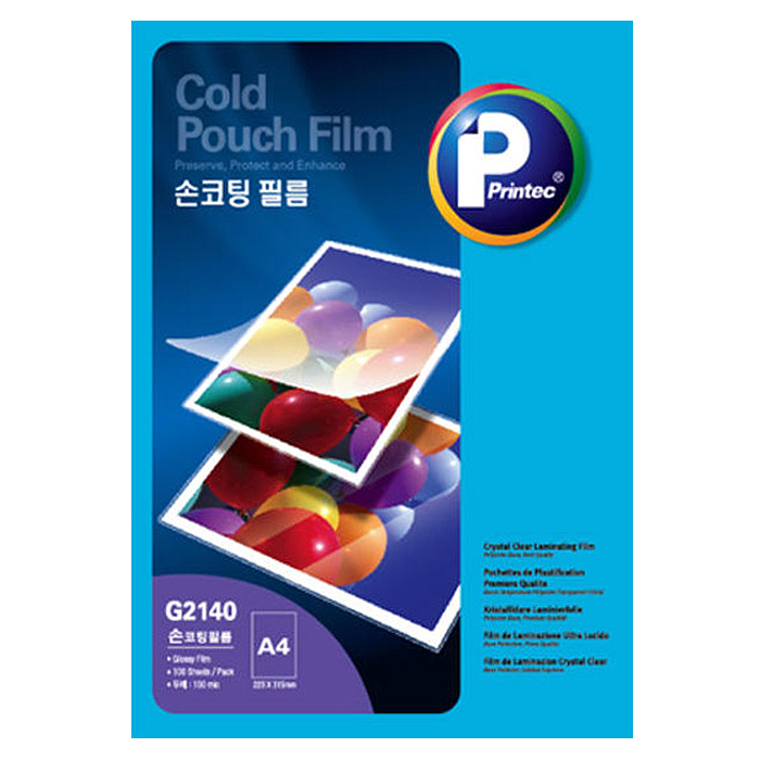 프린텍 손코팅필름 G2140, A4, 100개 12,900원