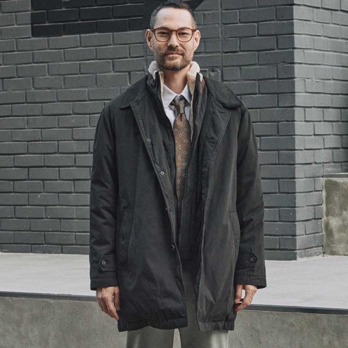 [STCO] 남성 덕다운 파일럿 코트 세미오버핏 카키 239,000원