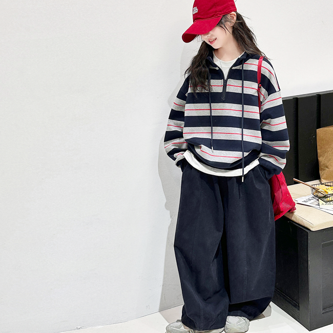 해피델리 주니어 컴미 루즈핏 반집업 팬츠 세트 데일리 루즈핏 케쥬얼 스트릿 가을 겨울 38,900원