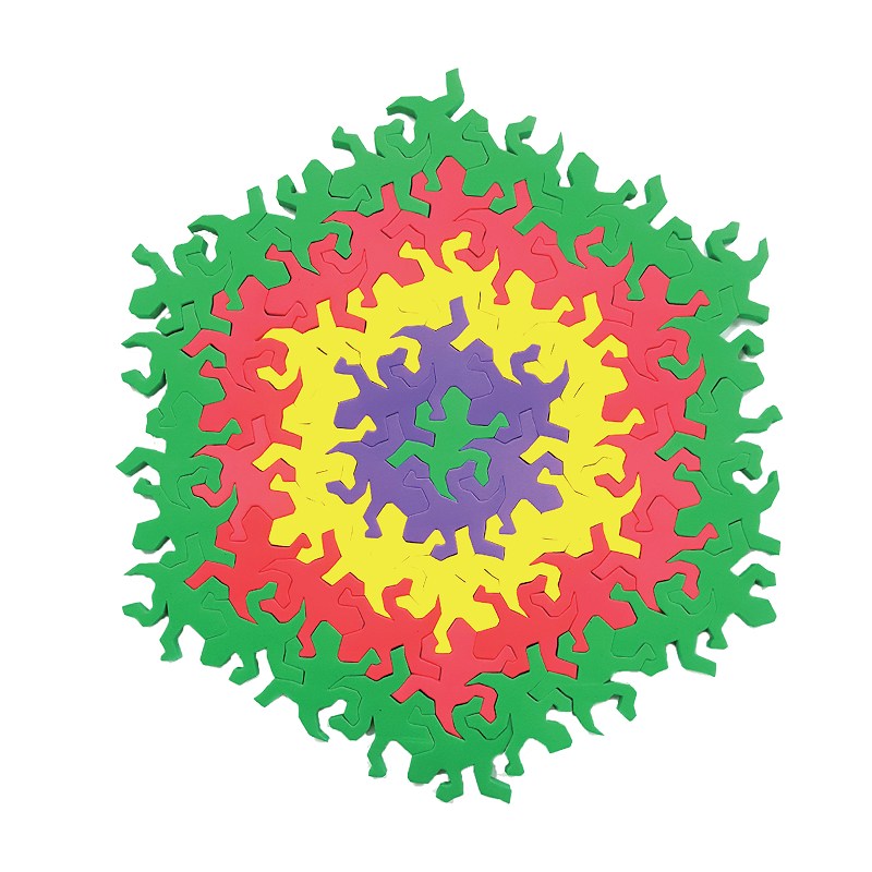 (창의와날개) 도마뱀 테셀레이션 퍼즐 eva소재 132피스 두뇌활동퍼즐 27,800원