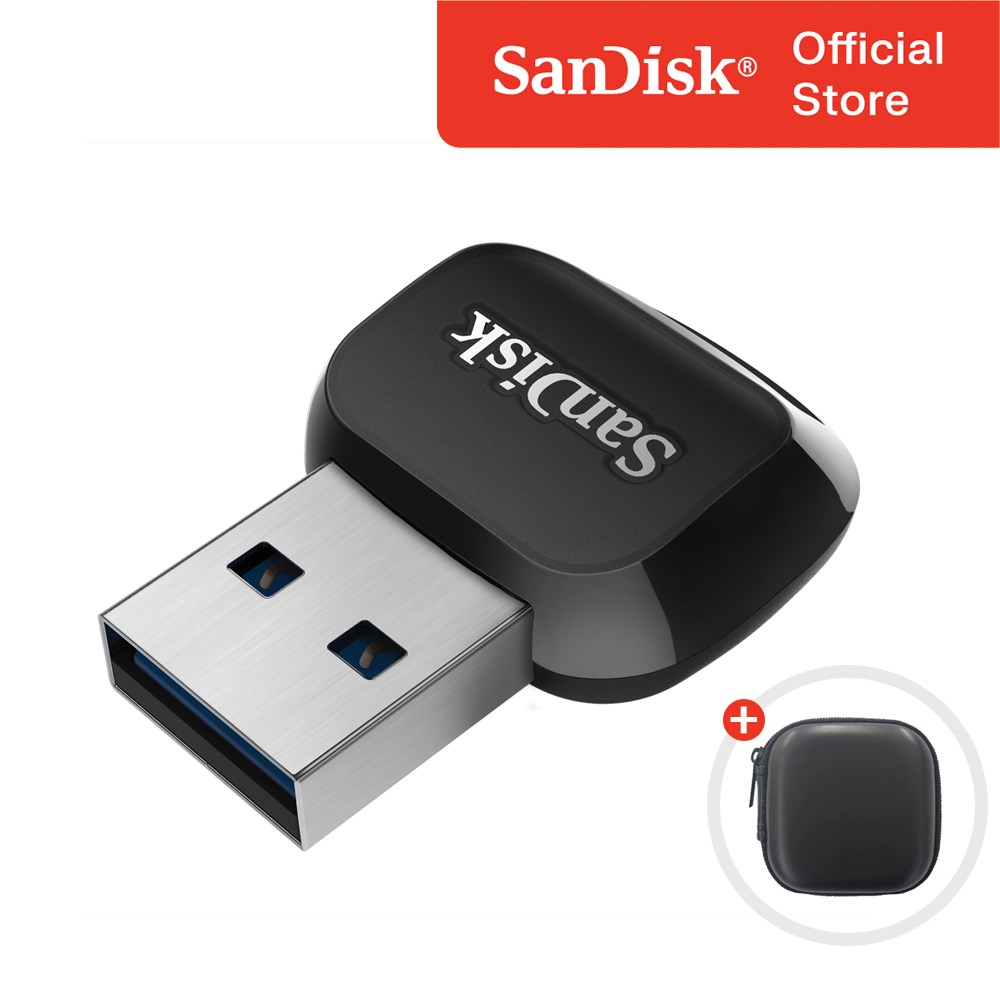 샌디스크 퀵플로우 SDDR-B731 마이크로 SD카드 리더기 UHS-I + 보관 케이스 패키지 35,000원