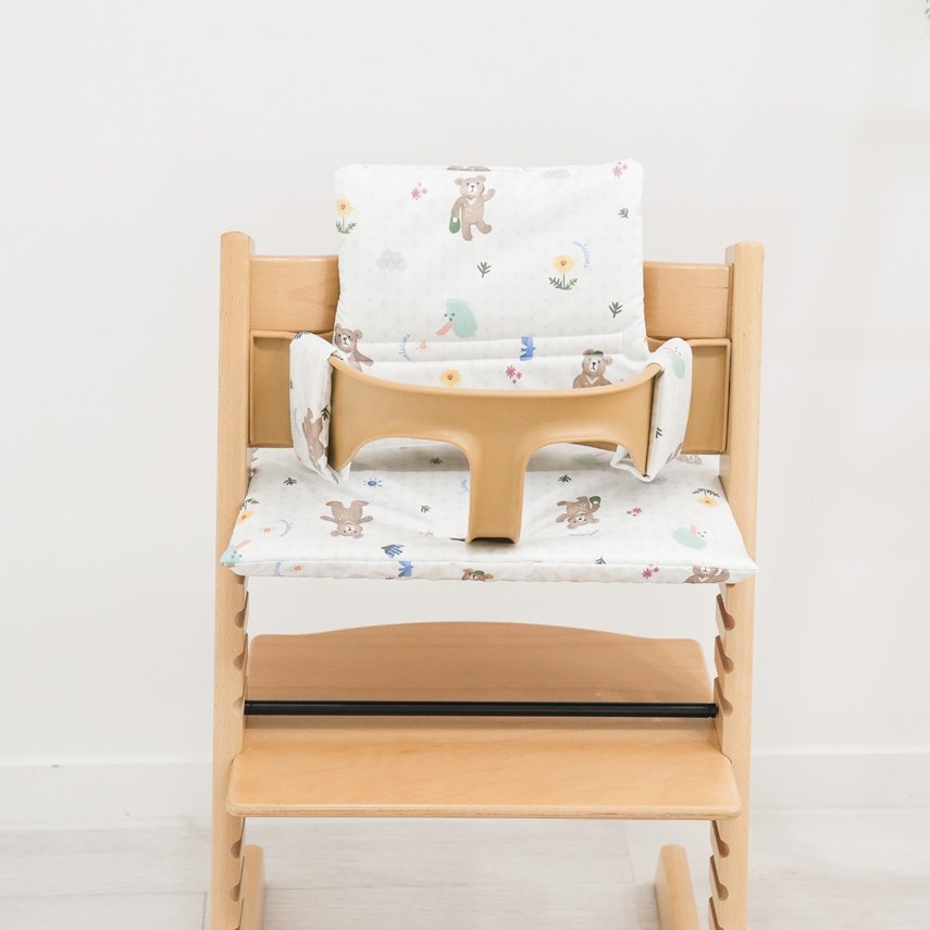 마롤로뜨 엘마월드 트립트랩 방수 쿠션세트 스토케 하이체어 아기의자 쿠션커버 호환, 1개 29,900원