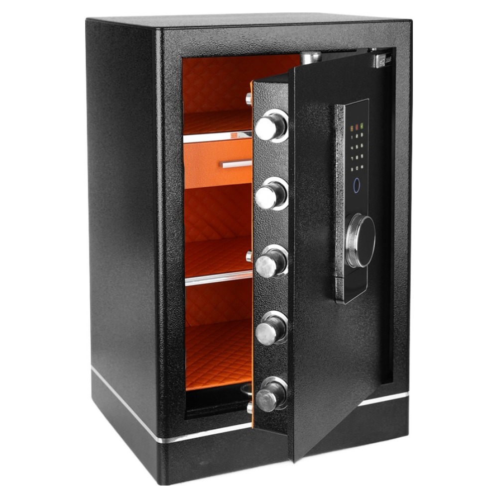 아이이피 지문인식 이중보안 대형 디지털금고 R60FP, 블랙 298,000원