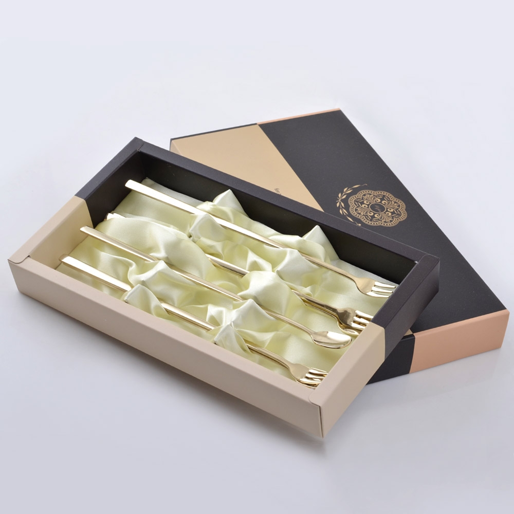 현진 샤이닝 티타늄롱티스푼&포크 6P세트 / 국산 디저트포크 칵테일스푼 커트러리 프리미엄 고급포장선물 혼수용품 예단 예물 신혼부부 집들이선물 VIP선물 연말선물  고급판촉물 사은품 18,800원