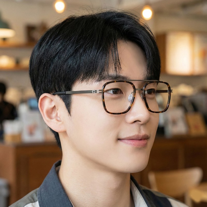 LUXEYE 명품 안경 긱시크 무테 뿔테 안경테 698008 39,900원