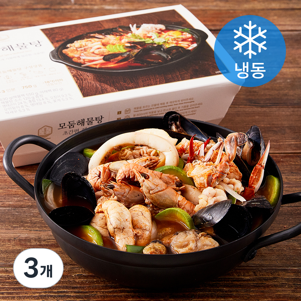 [로켓프레시] 설래담 모둠해물탕 (냉동), 750g, 3개 45,600원