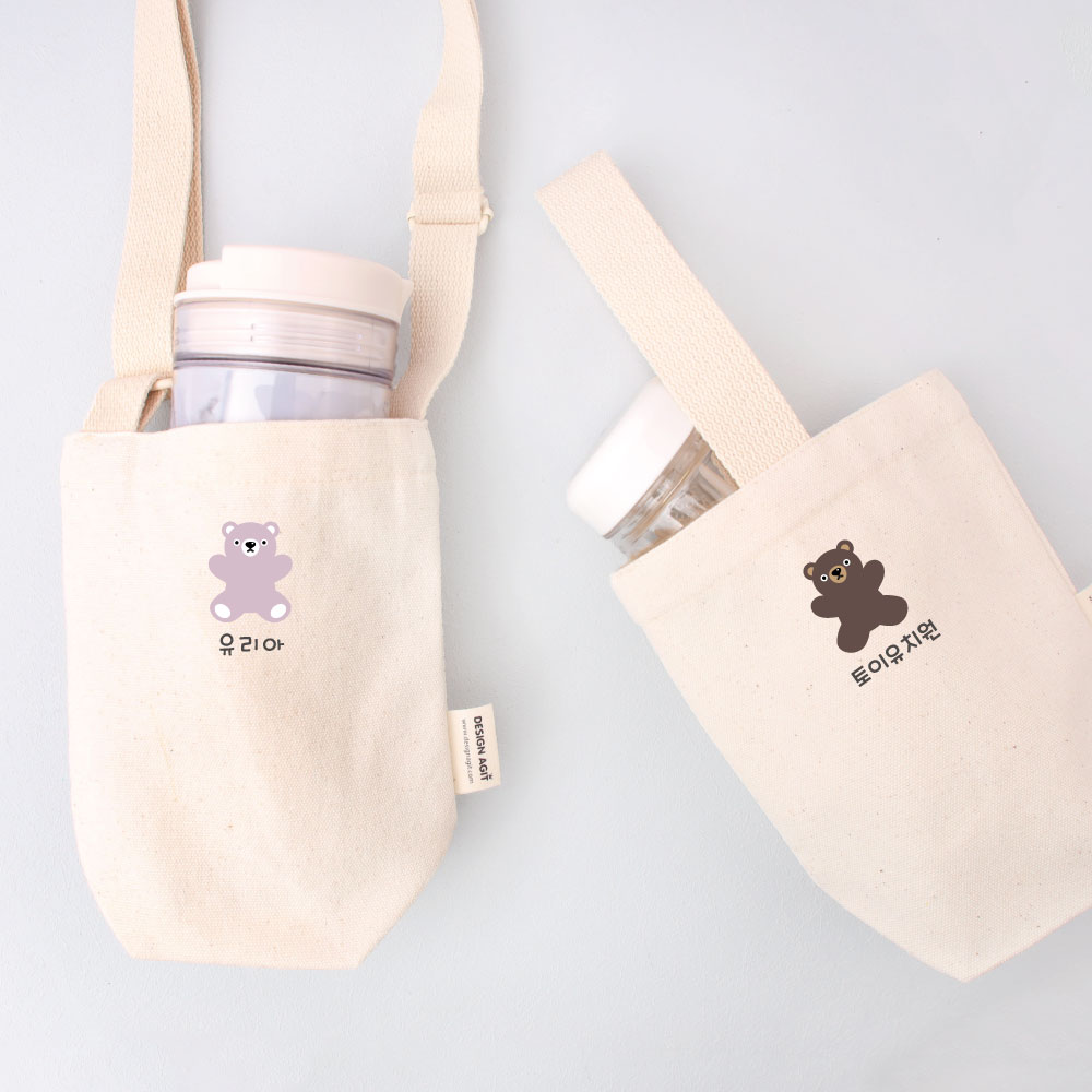 디자인아지트 텀블러 미니에코백토이베어 보틀가방 물통파우치 12,000원
