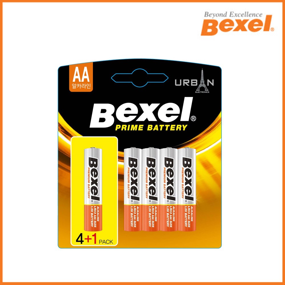 벡셀&어반 프라임 배터리 AA건전지 4+1입 5,460원