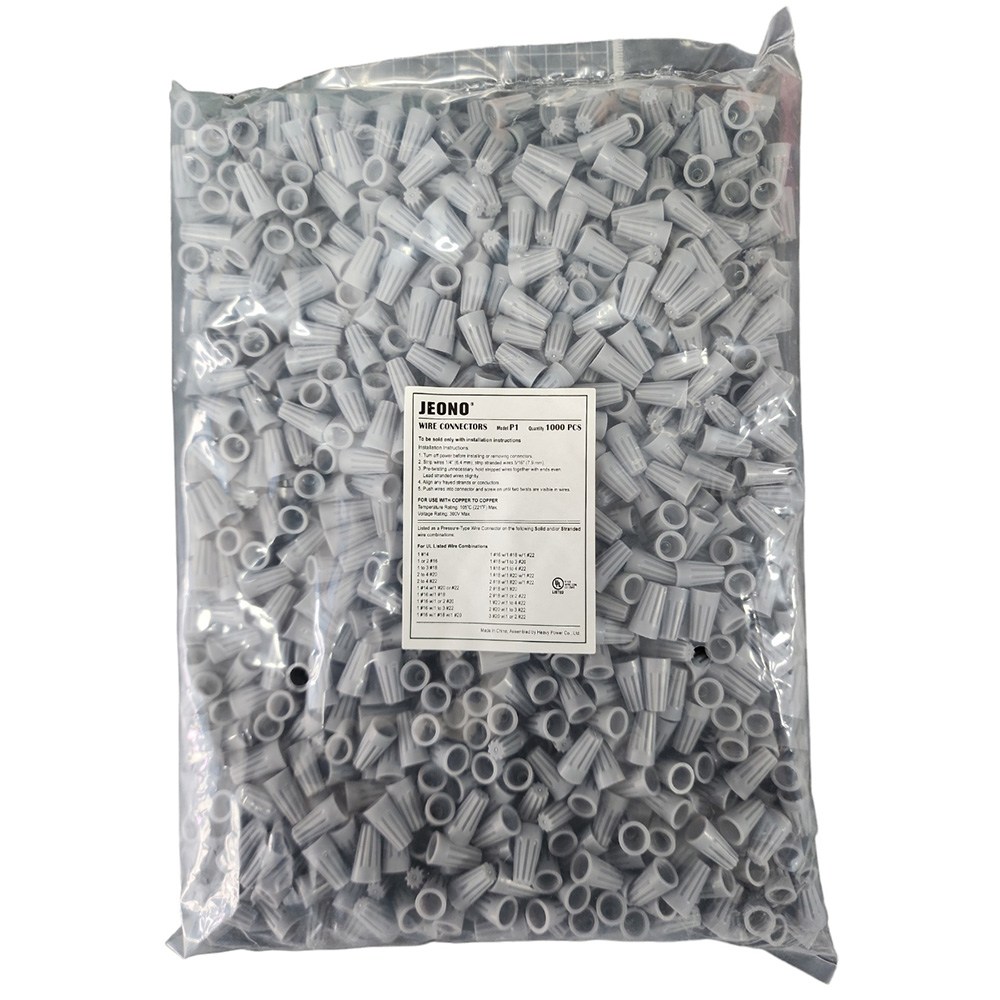 전오전기 와이어 커넥터 전선 연결 단자 회전형 콘넥타 스위치 콘센트 전등 전기용품 전기자재 P1 P2 P3 P4 P6 UL인증, 1개 17,000원