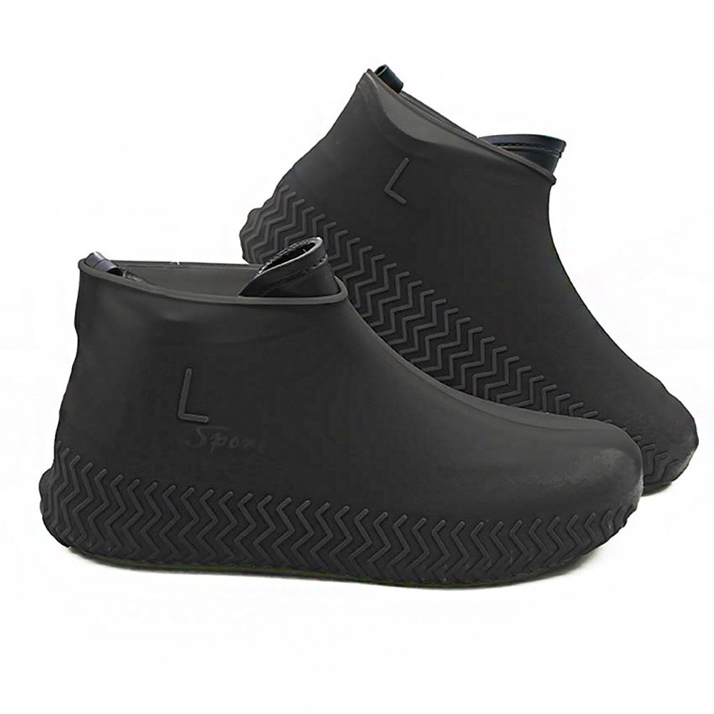 레인부츠 실리콘 방수 신발커버, 블랙 L, 2세트 6,900원