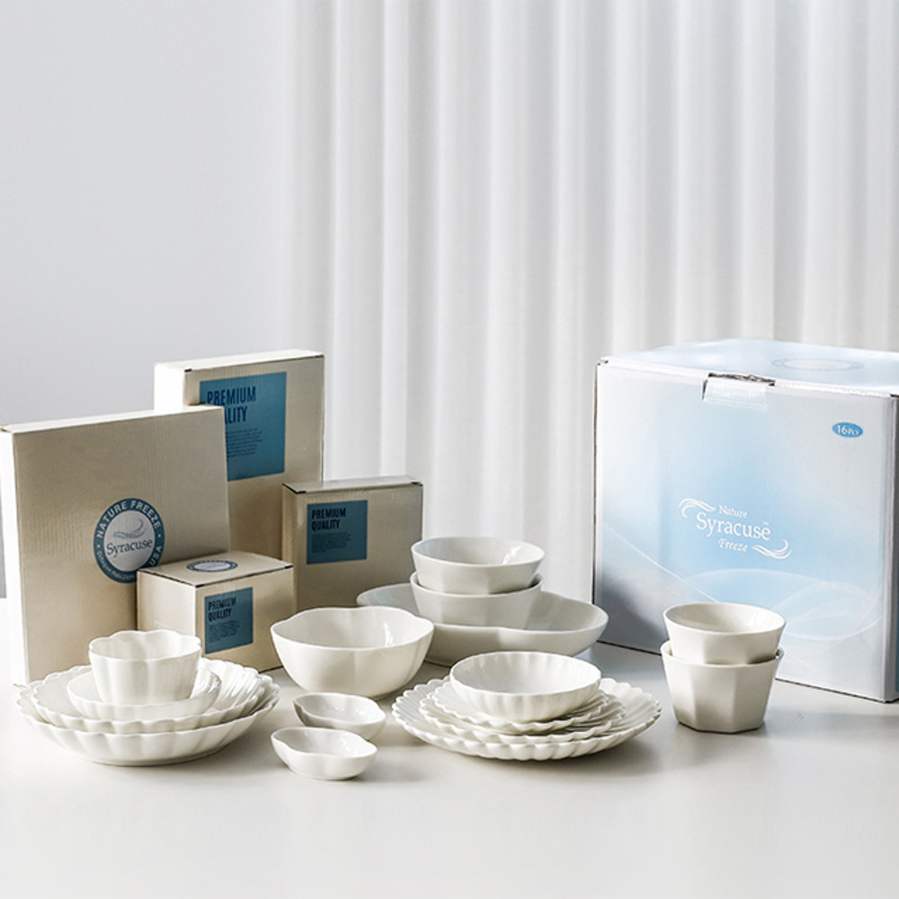 시라쿠스 유광 네이처 프리즈 홈세트 2인조 16P 167,000원