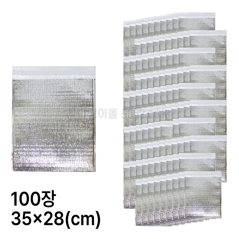 에스엔디몰 은박 보냉백 보냉팩 35x28cm 100개 21,500원