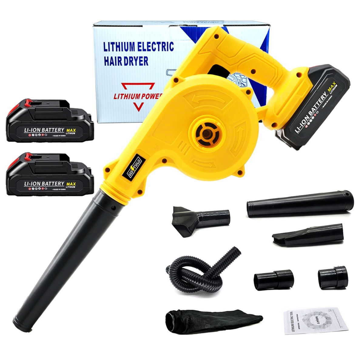 닝타우스 무선으로 간편한 강력 에어건 불고빨고 365 무선 핸디 송풍기 청소기 ZC-FJ01, 1세트, 본품 + 배터리2개이상 98,980원