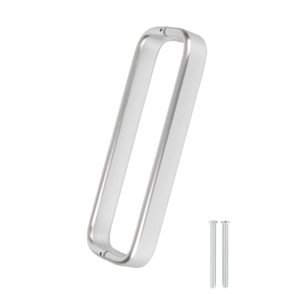 철물이네 강화도어 손잡이 340mm 슬림라운드 유리문, 1개, 실버 무광 38,000원