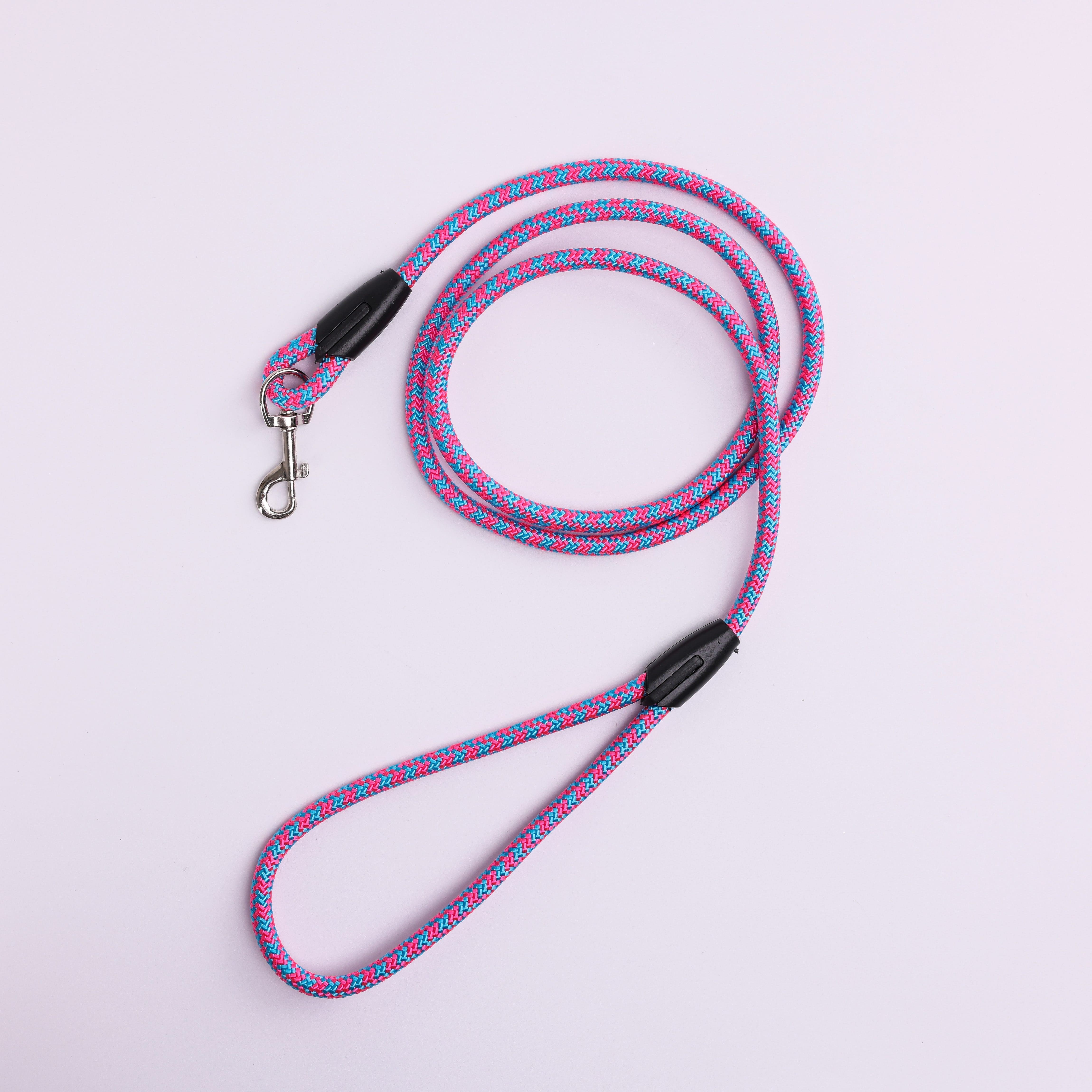 제이제이펫 강아지 리드줄 스트롱 로프 8mm 12mm 16mm 20mm 소형견 중형견 대형견 개줄 통줄 산책줄, 분홍, 1개 12,900원