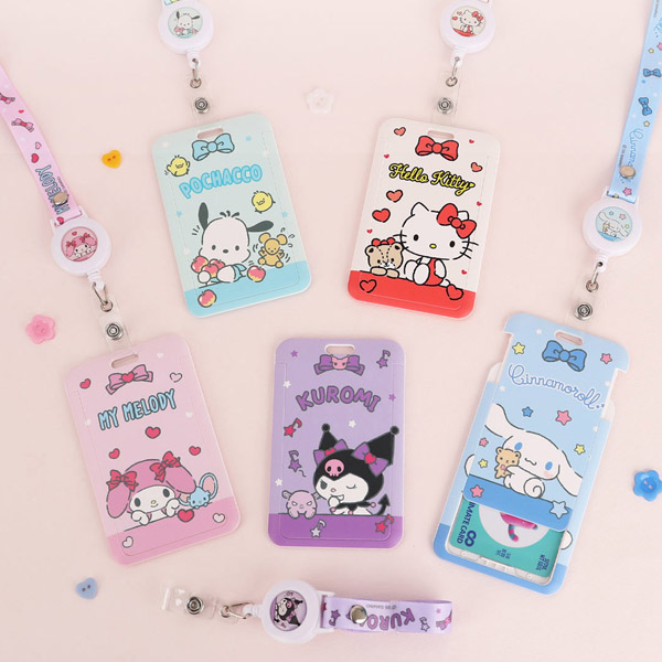 산리오 정품 목걸이 교통카드 지갑 헬로키티  시나모롤 쿠로미 마멜 포차코 9,500원