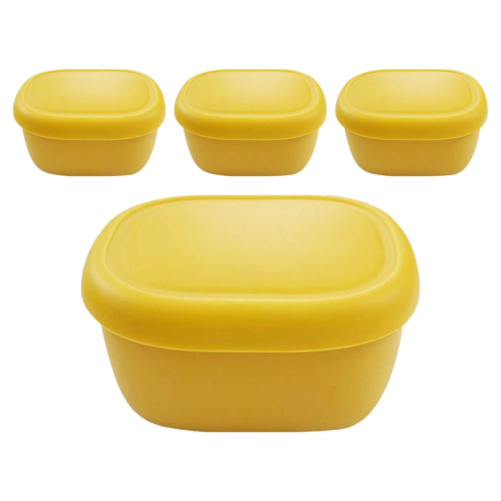 실리팟 국내생산 실리콘 밀폐용기 머스타드 소(103 x 80 x 50 mm), 4개, 180ml 25,400원