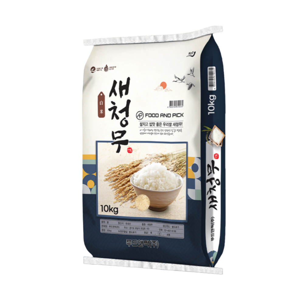 푸드앤픽 2025년산 햅쌀 새청무, 10kg, 1개, 상등급 39,900원