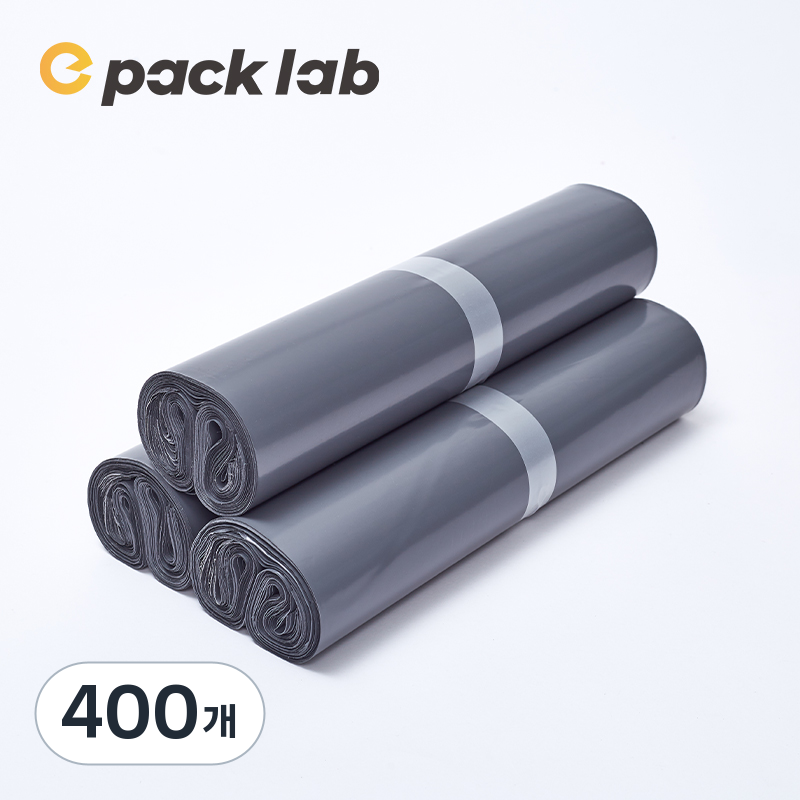 epacklab LDPE 0.07T 초두꺼운 택배봉투 그레이 프리미엄 방수 포장봉투 강력접착 대형 택배용, 400개 42,990원