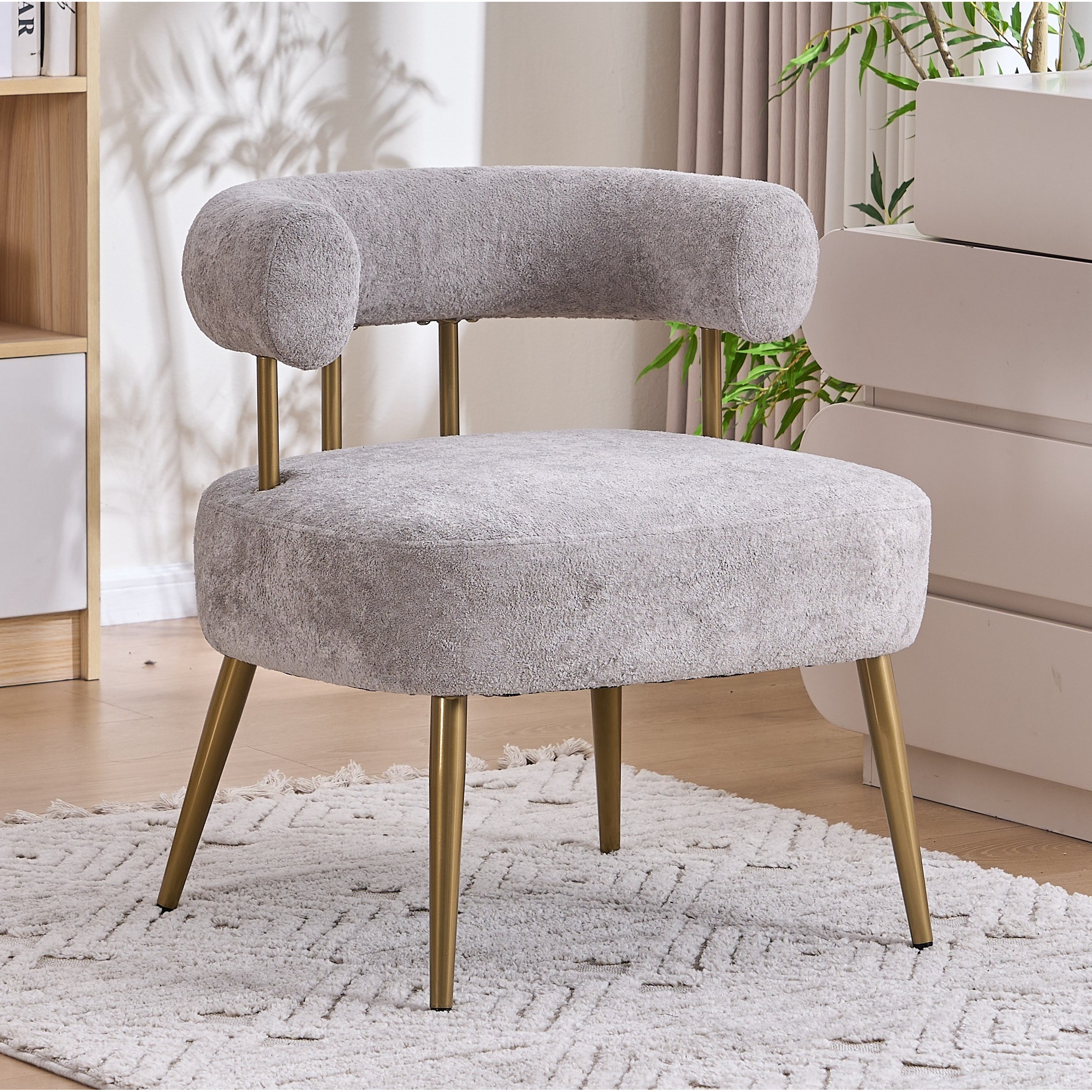 1인용 게으른 소파 의자 화장 의자 휴식 의자 편안한 소프트 암체어 작은 공간 전용 거실 침실 서재 사무실 독서용 1개, 라이트 그레이 160,000원