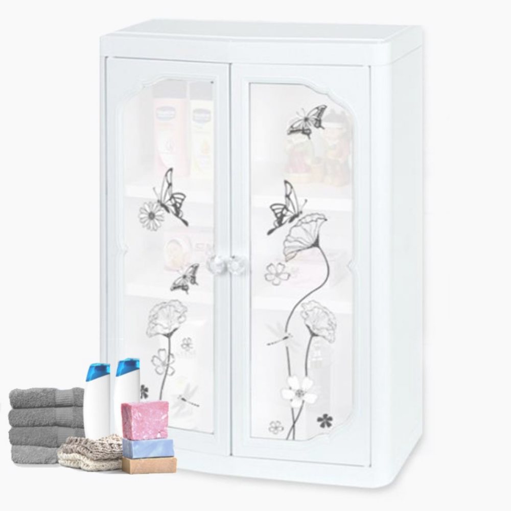 아이리스 다용도 국산고급욕실장 소형나비 화장실 수납정리함 수건정리장, 1개 31,540원
