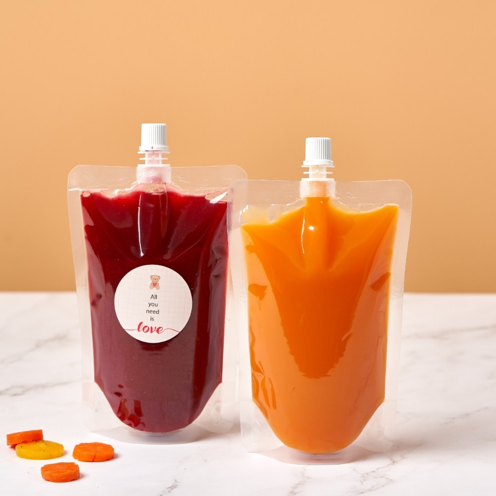 띵파우치 투명 스파우트 파우치 일회용 음료 주스 용기 50매 12,500원