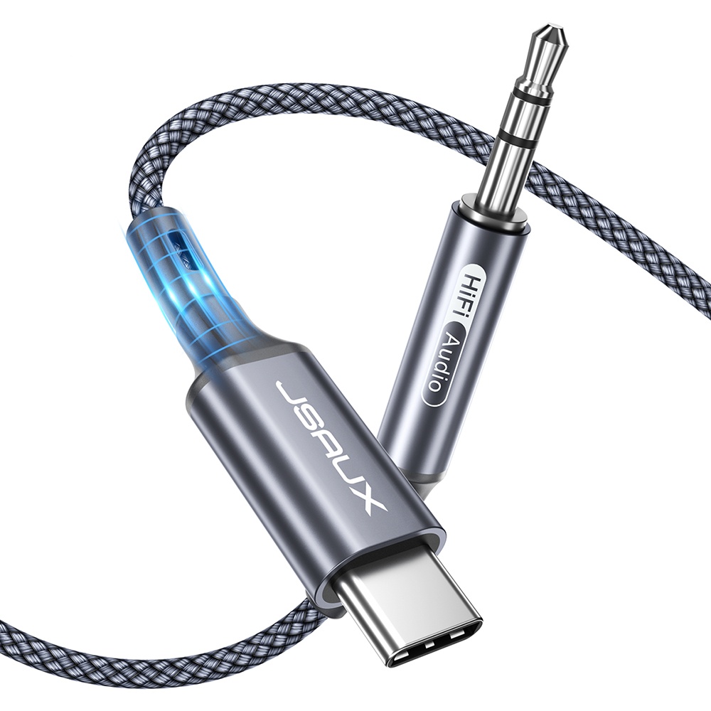 JSAUX 오디오 C타입 to AUX 케이블 옥스선 HIFI 음질 스마트 DAC 칩,그레이,1m 8,020원