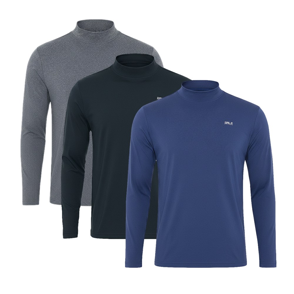 3종세트 보카시 기능성 남성 피치 기모 반목티셔츠 빅사이즈 기능성 긴팔티 베이직 반목티 28,900원