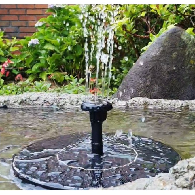 무드워터 태양광 분수 자동 워터펌프 물위 부유형 정원 연못 베란다 미니 분수, 블랙 23,500원