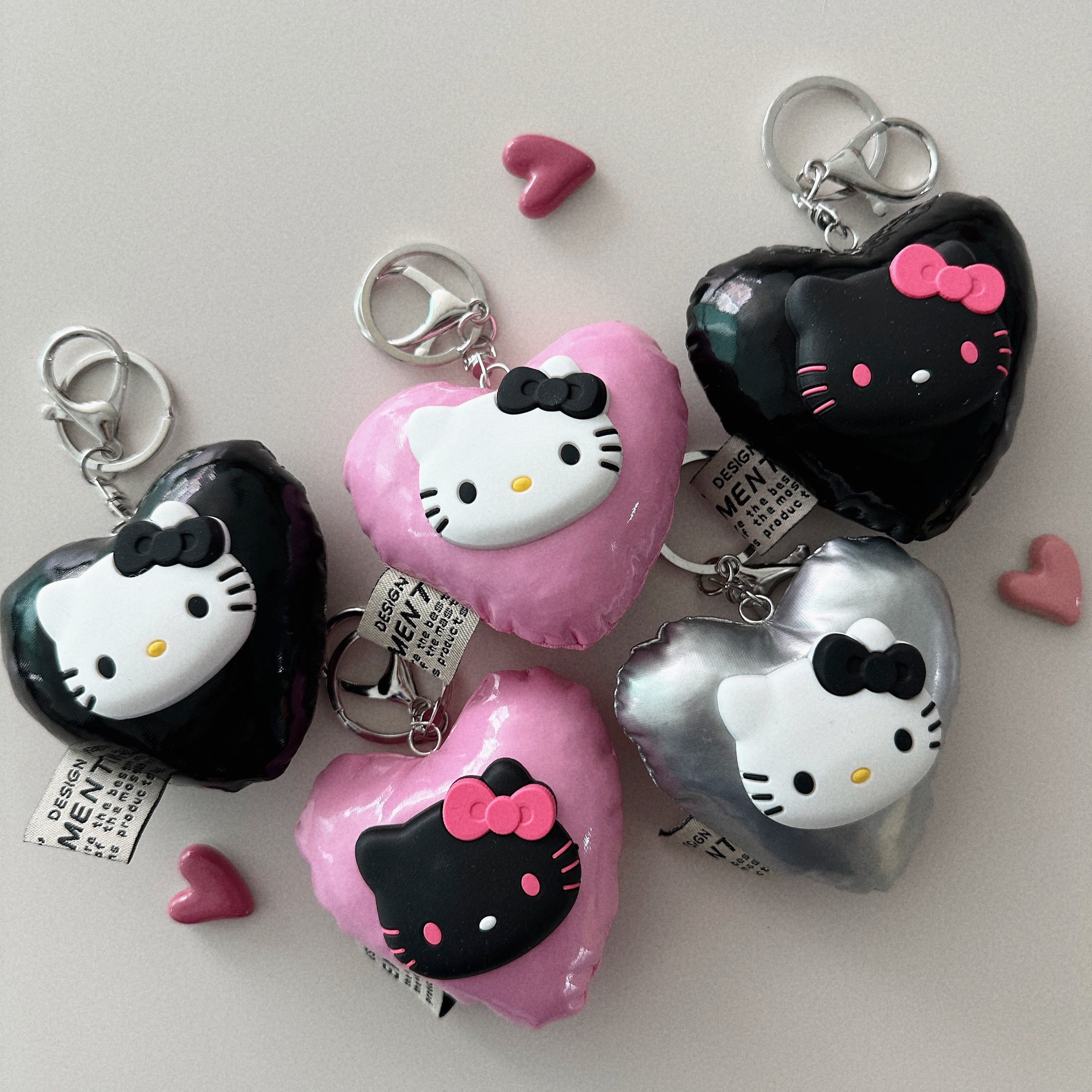 퐁신 패딩 레트로 키티키링 미니 키링 작고 귀여운 여자키링 11,410원