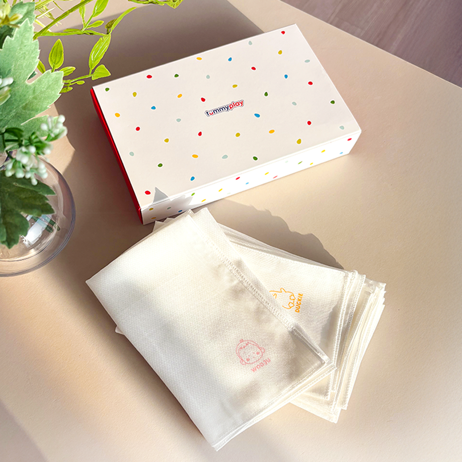 터미플레이 신생아 밤부 엠보 가제손수건 선물용 10장 세트 선물박스 포장 19,900원