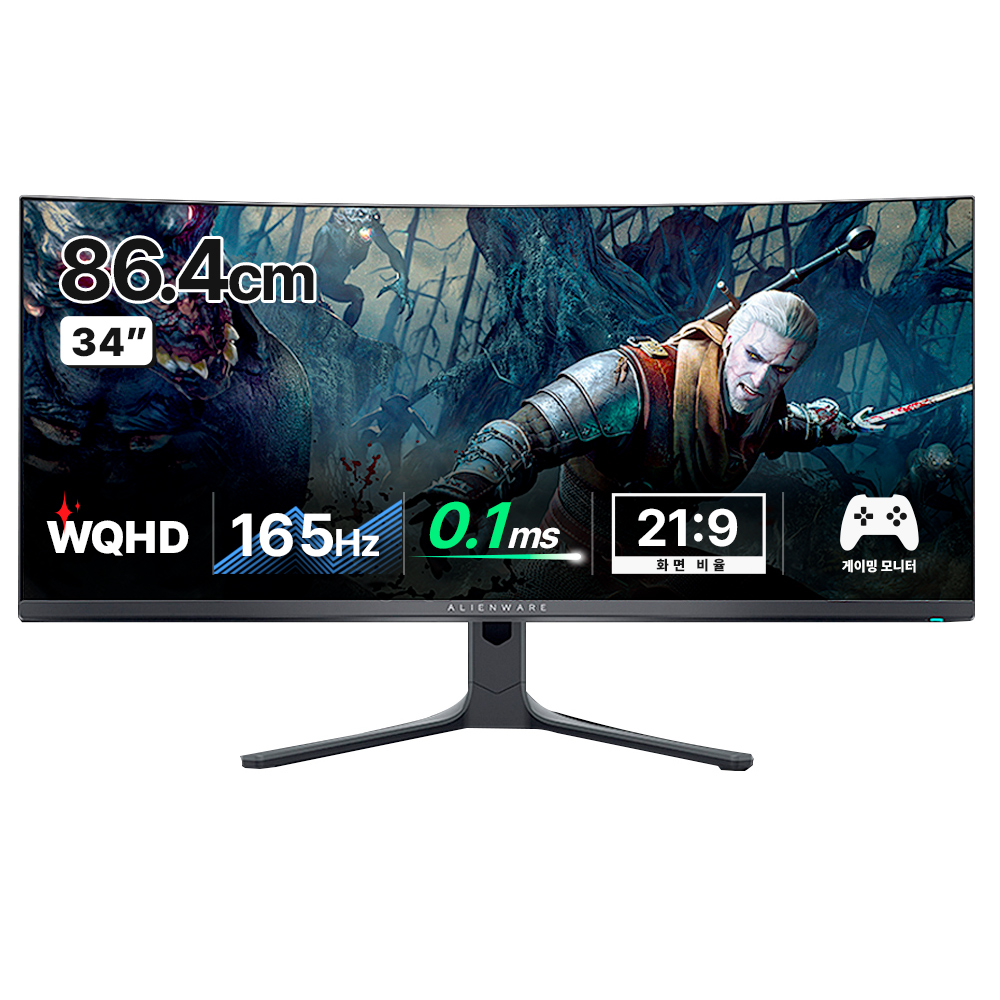 델 WQHD 에일리언웨어 게이밍 커브드 모니터 1,407,250원