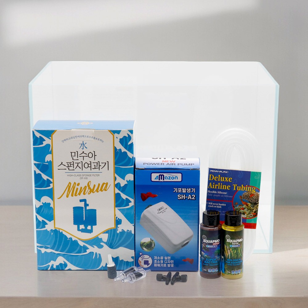 미미네아쿠아 올인원 물고기 키우기 35직사각 세트 (산소UP) 43,000원