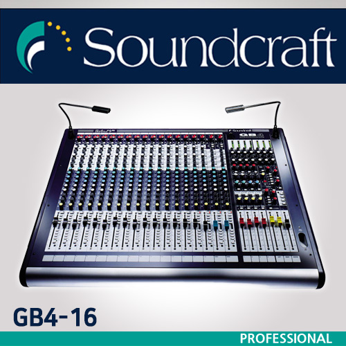 미성악기 사운드 크래프트 SoundCraft GB4 16CH믹서 교회, 공연장, 소형 투어링 시스템 3,400,000원