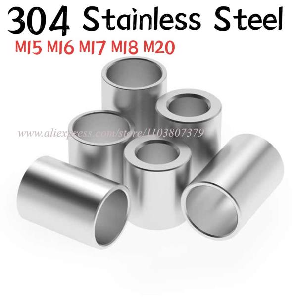 304 스테인레스 스틸 부싱 와셔 가스켓 나사산이 없는 원형 중공 스탠드오프 스페이서 슬리브 OD 17-30mm M 12,200원