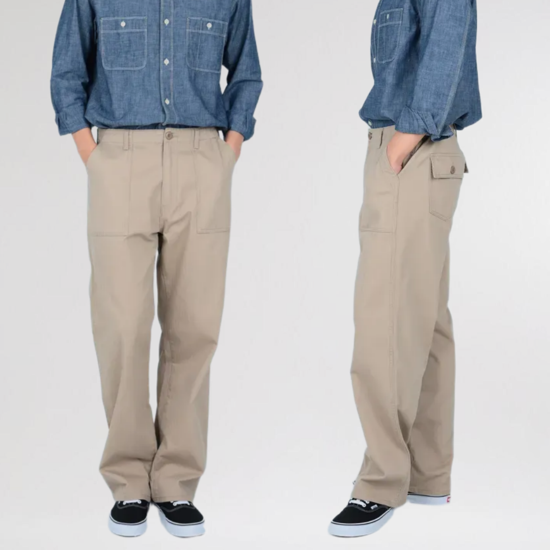 퍼티그 팬츠 아메카지 루즈핏 HBT 남성 와이드 면바지 35,800원